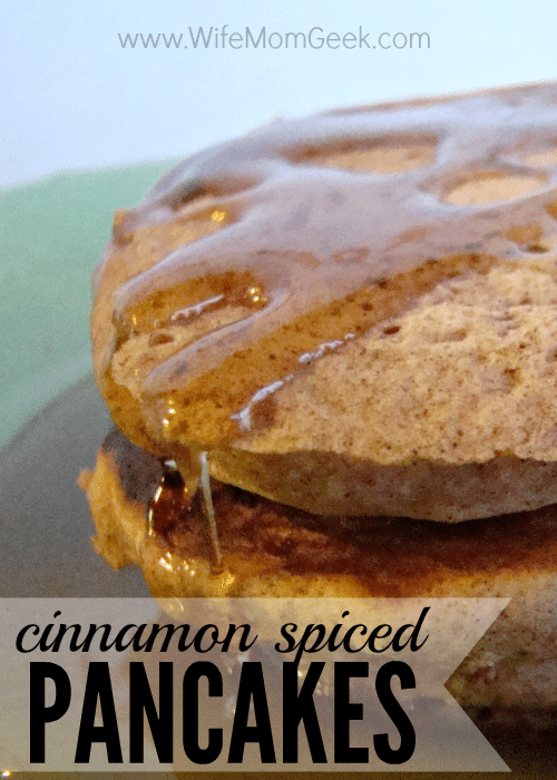 Cinnamon-spiced pancakes