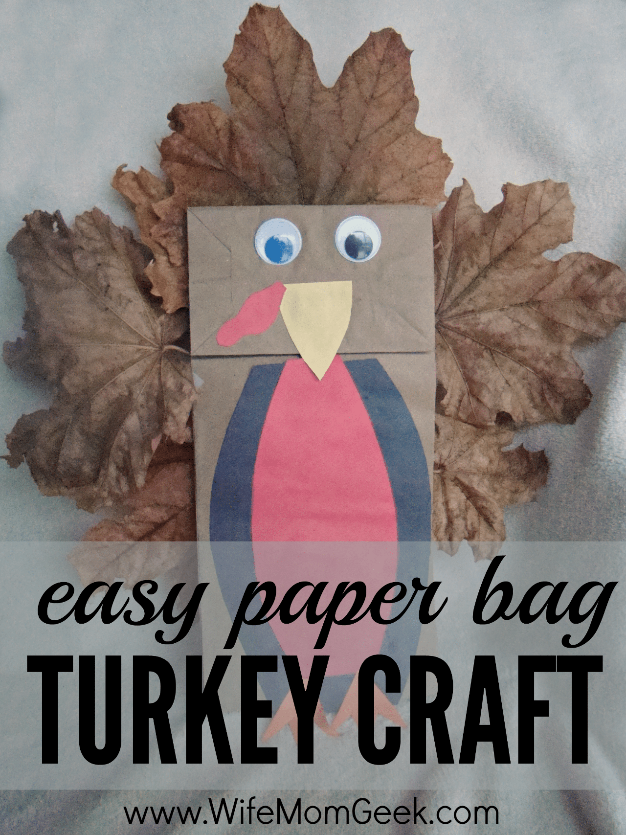 Easy Paper Bag Turkey Craft