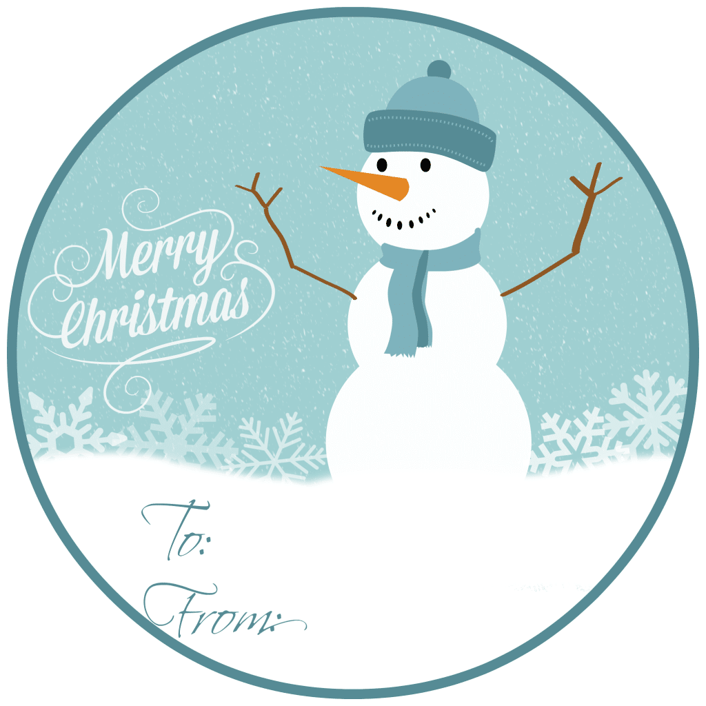 Free Printable Snowman Gift Tags