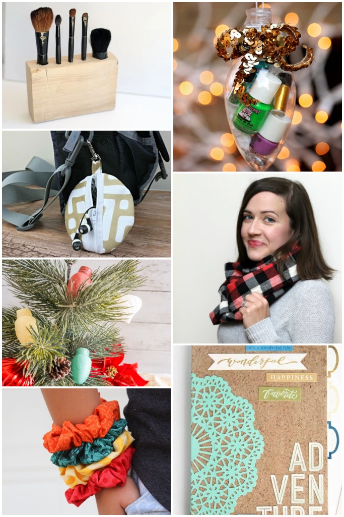 collage of 7 homemade gifts for teens