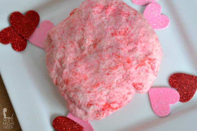 Edible Playdough for Valentine's Day