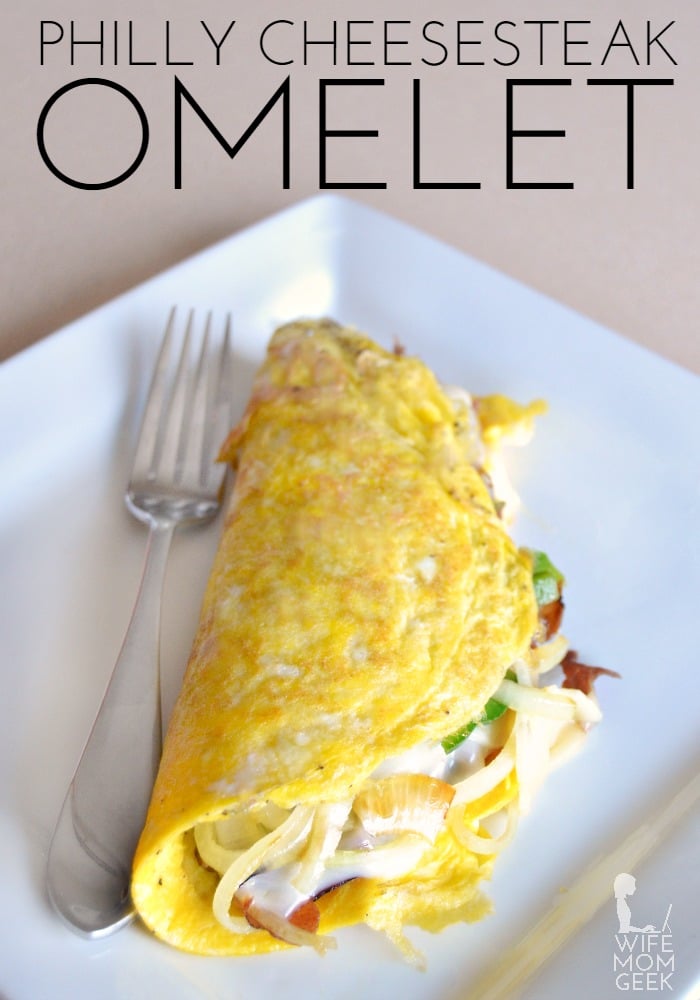 Philly Cheesesteak Omelet - This low carb breakfast recipe is a carb-friendly version of the sandwich we all love