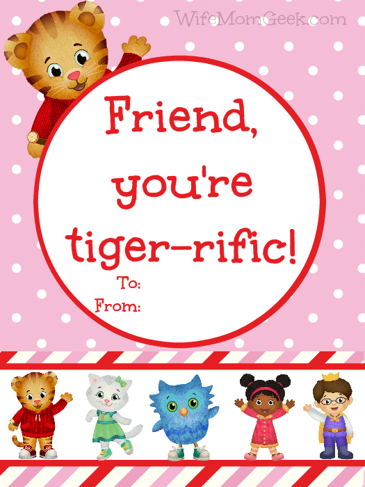 Daniel Tiger Valentines Free Printable 2