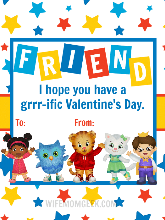 Daniel Tiger Valentines Free Printable 3