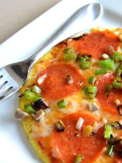 Open Faced Pizza Omelet