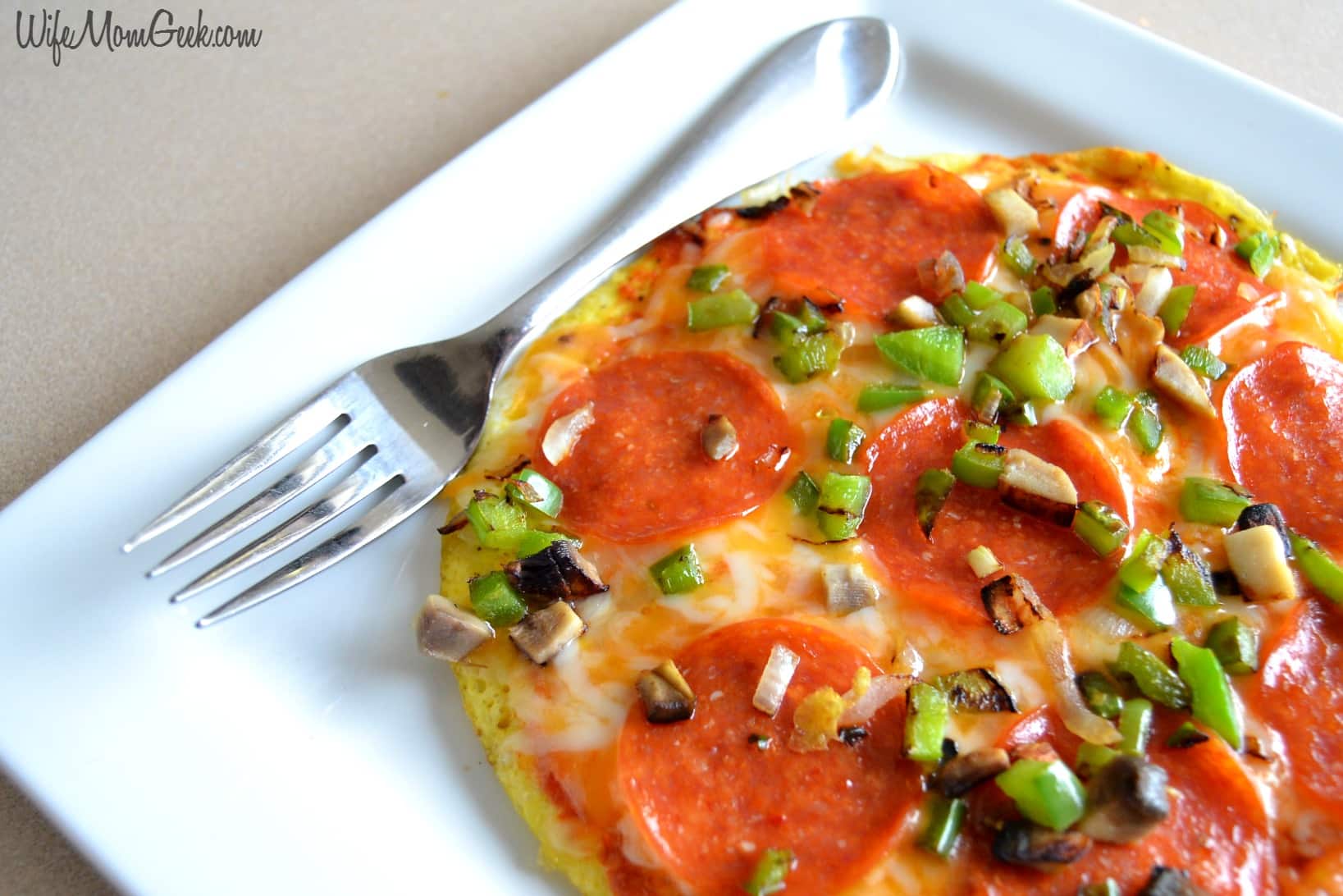 Open Faced Pizza Omelet