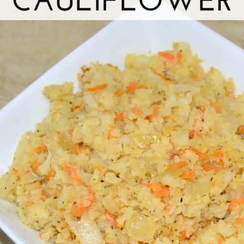savory riced cauliflower pin 1
