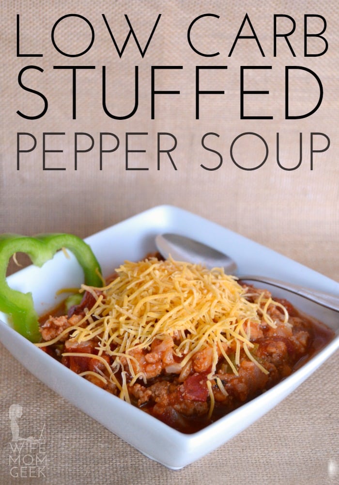 Stuffed Pepper Soup - the low-carb version!