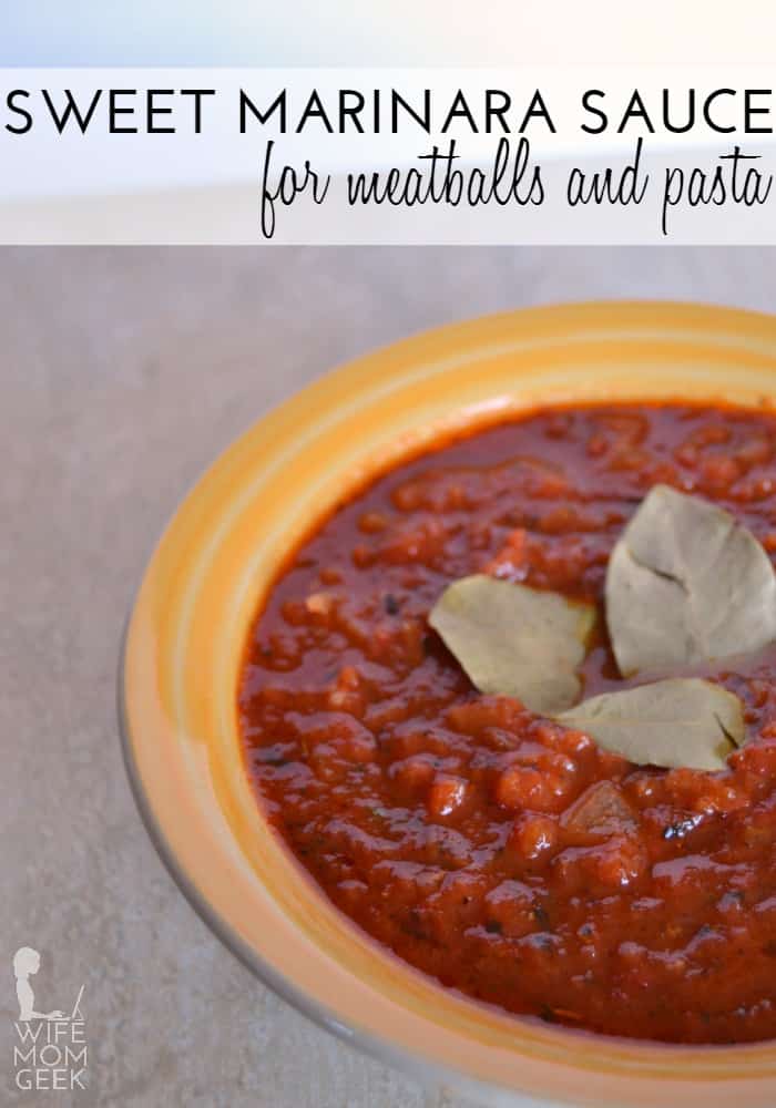 Sweet Marinara Sauce for Meatballs and Pasta – Glue Sticks and Gumdrops