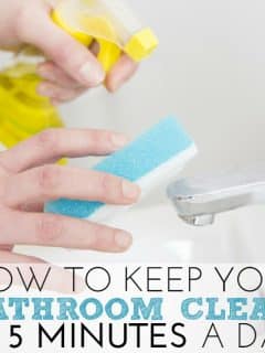 How to Keep Your Bathroom Clean in 5 Minutes a Day