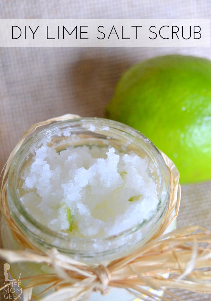 DIY Lime Salt Scrub