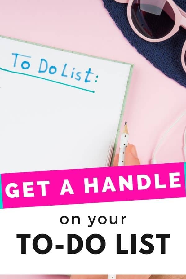 to do list on light pink background