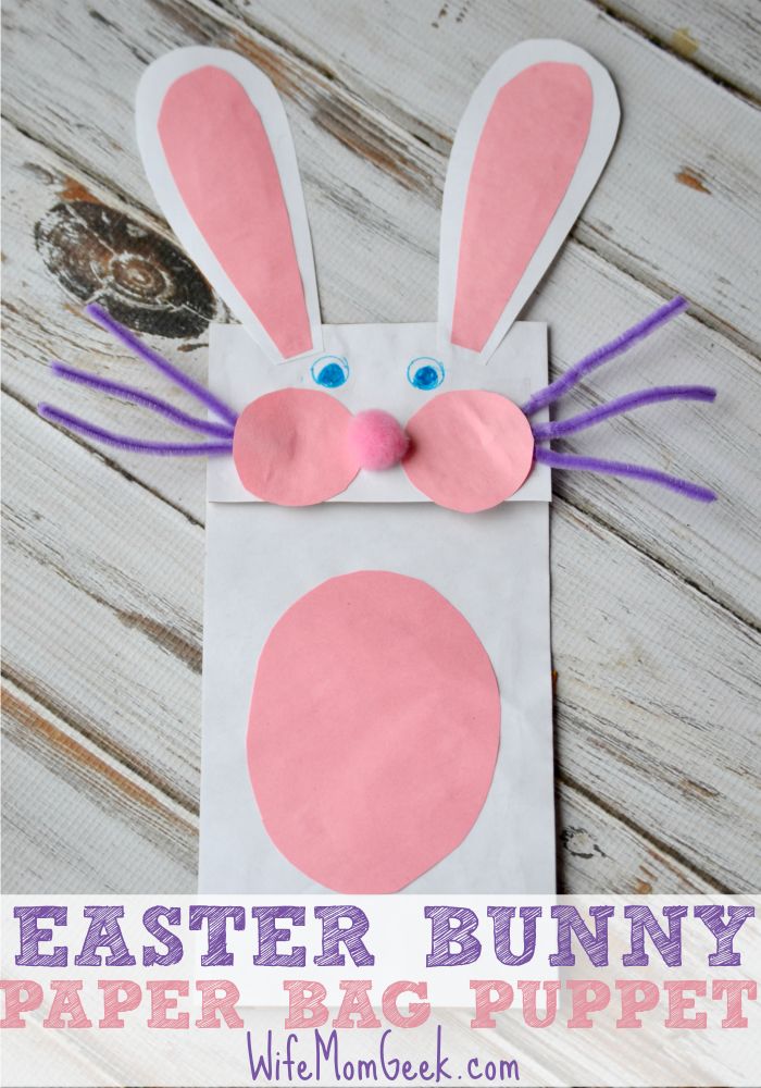 Paper Bag Bunny for Easter - It All Started With Paint