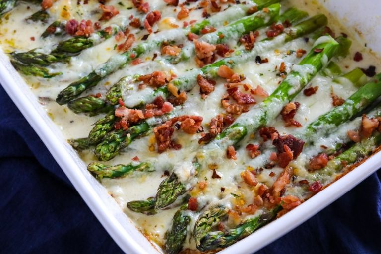 cheesy asparagus casserole