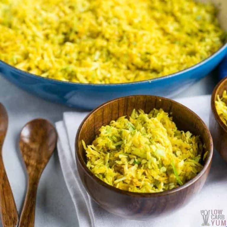 fried cabbage rice with indian spices