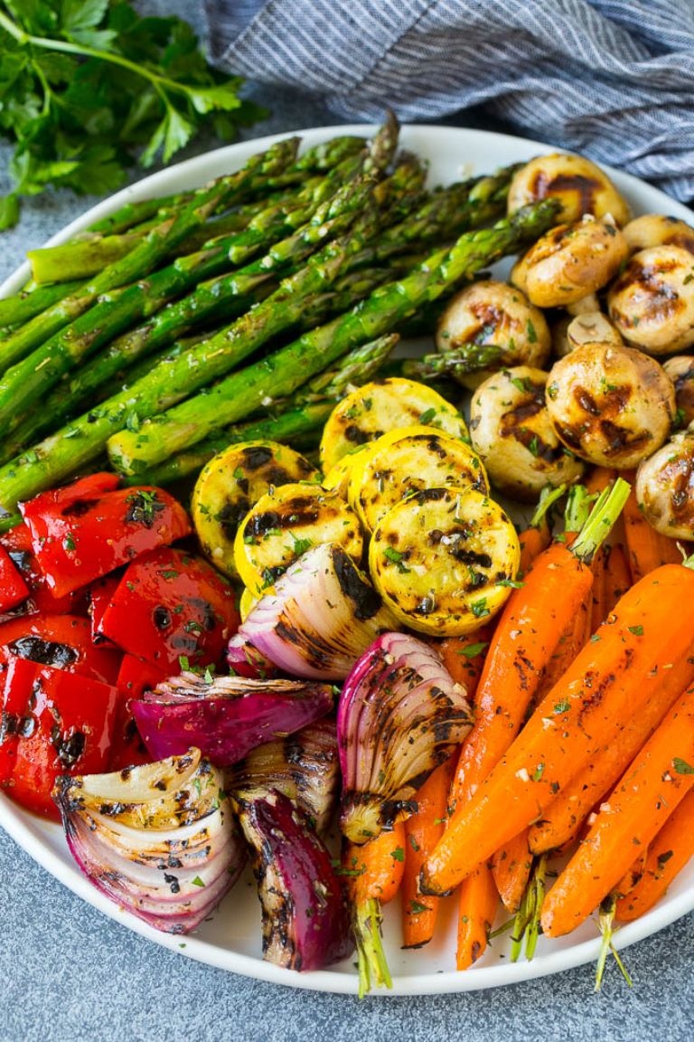 grilled veggies low carb side dish
