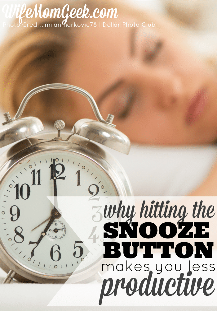 Why Hitting the Snooze Button Makes You Less Productive