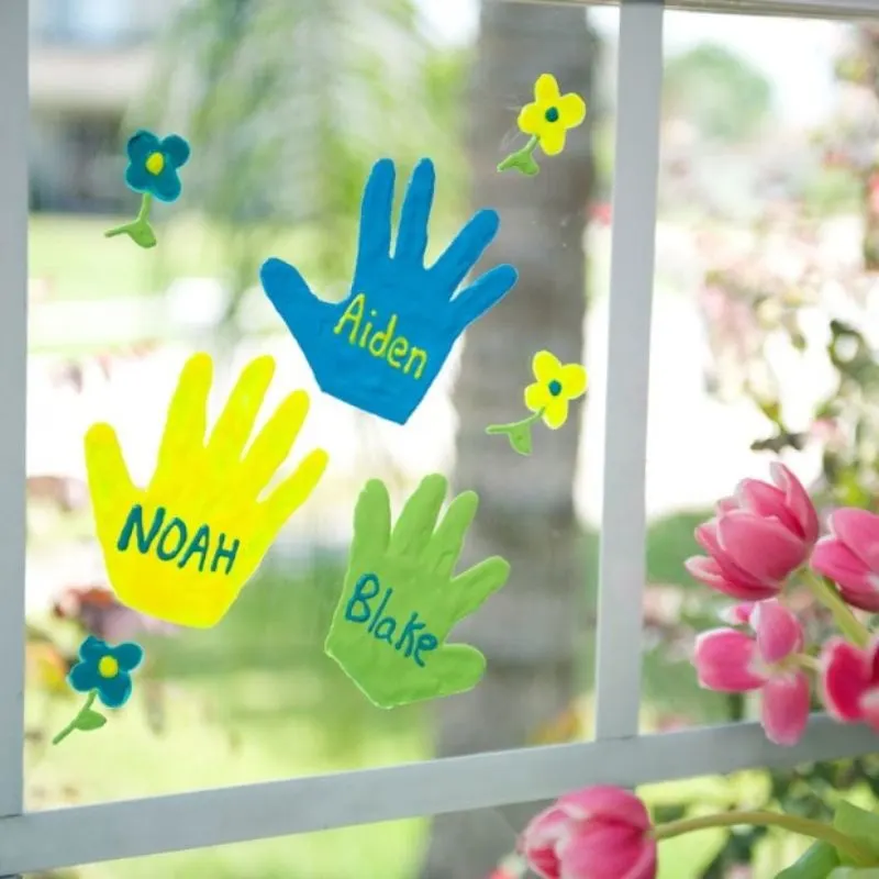 Puffy Paint Window Clings • Capturing Parenthood