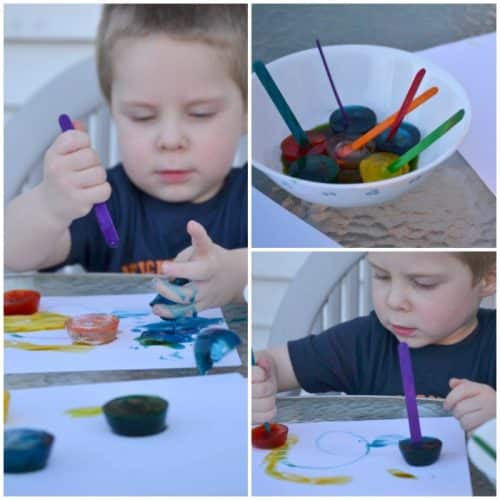 Ice Painting Summer Activity for Kids