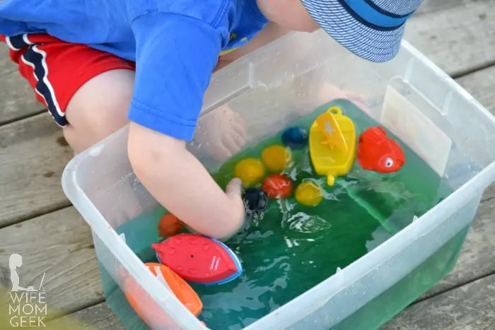 Water and Ice Sensory Play