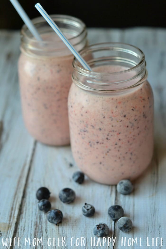 Blueberry Strawberry Cream Slush