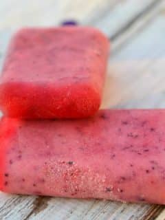 Blueberry Strawberry Popsicles