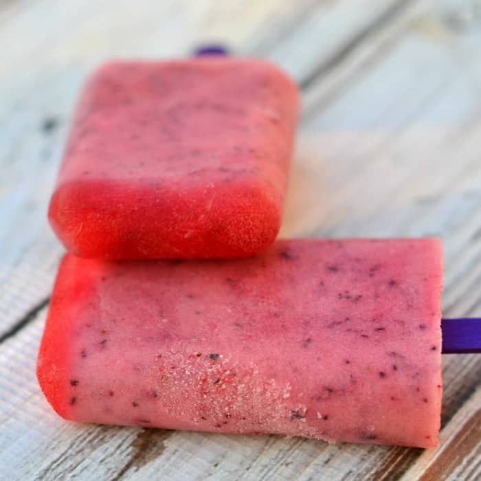 Blueberry Strawberry Popsicles