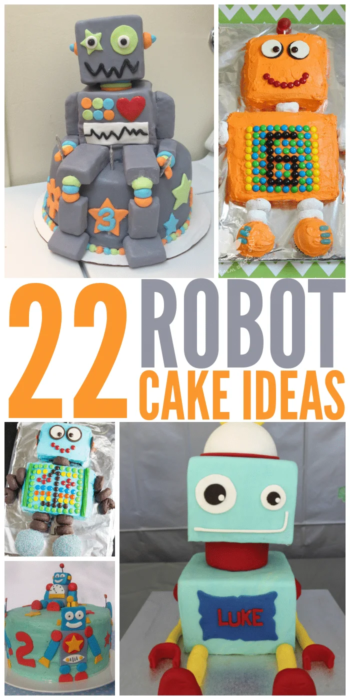 Coolest Robot Birthday Cake