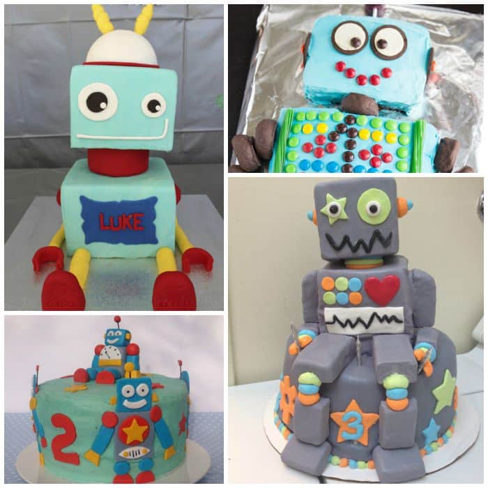 robot cakes square