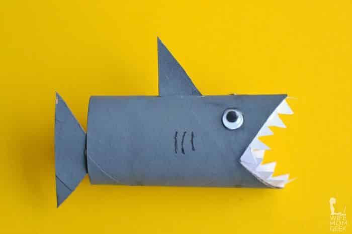Toilet Paper Tube Shark Craft