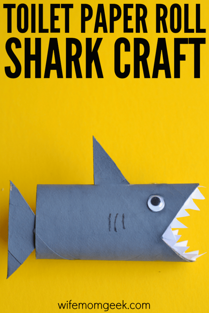 Shark Toilet Paper Roll Craft