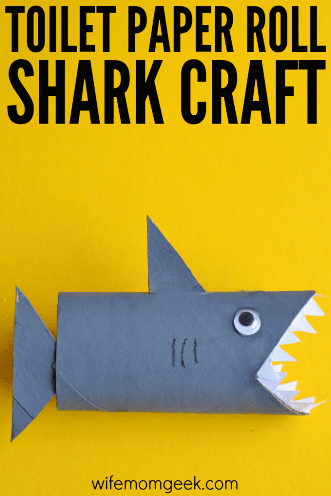 Shark Toilet Paper Roll Craft