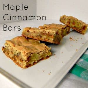 Maple Cinnamon Bars - the perfect fall cookie bar