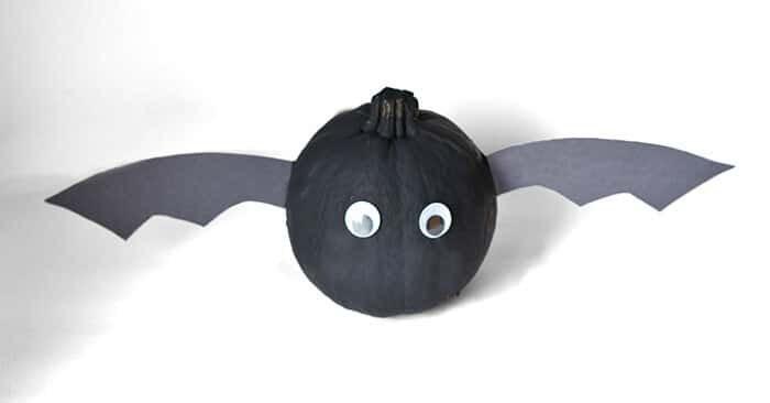 No-Carve Bat Pumpkins for Halloween