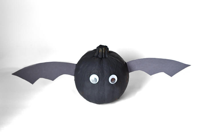Halloween Bat Craft Pumpkin Decorating Idea