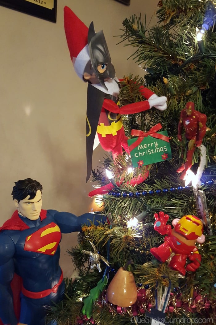 super hero elf on the shelf