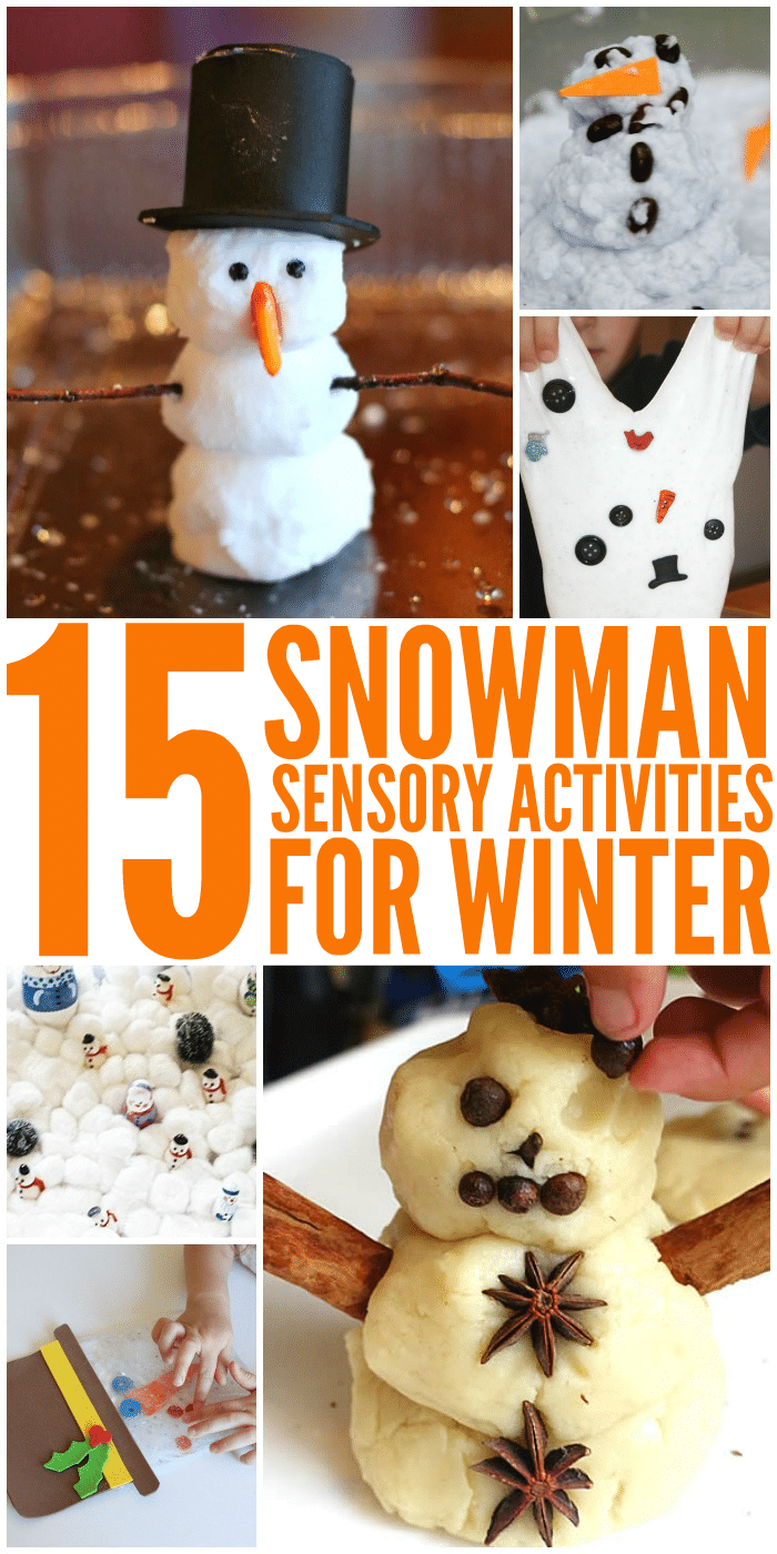 15 Snowman Sensory Activities