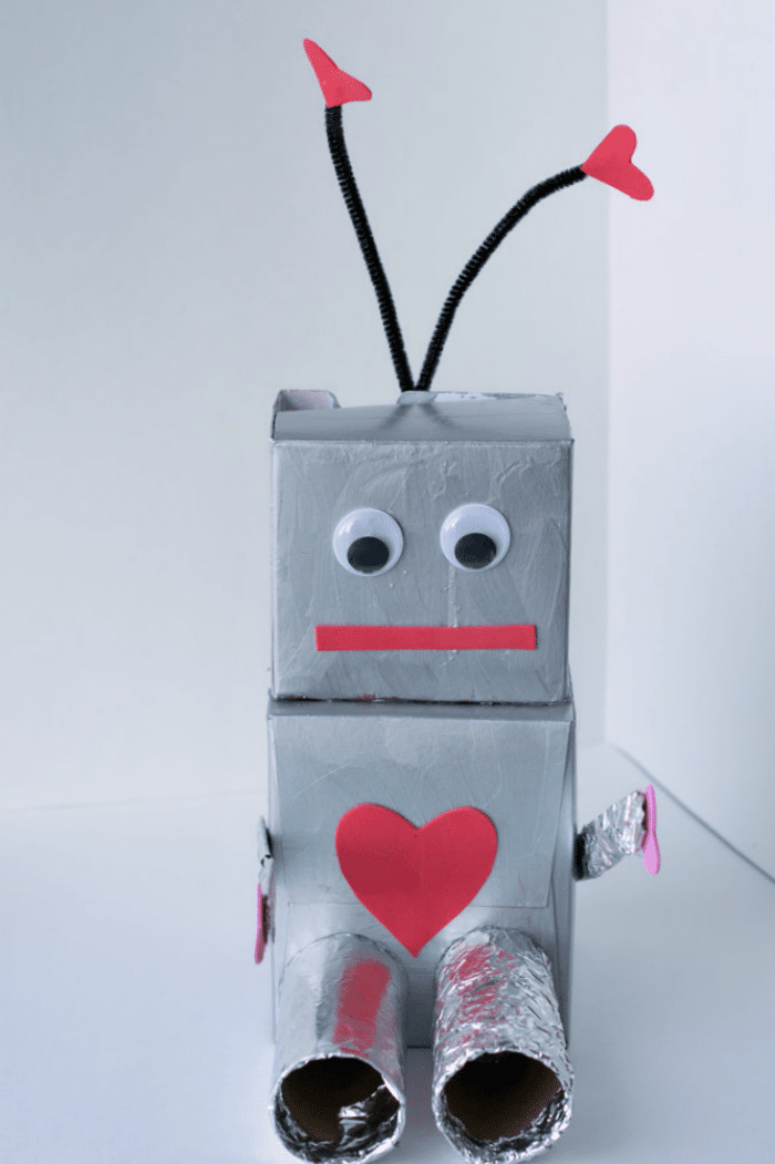 Robot Valentine Box Craft for Kids