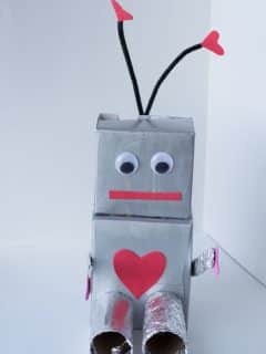 Robot Valentine Box Craft for Preschoolers