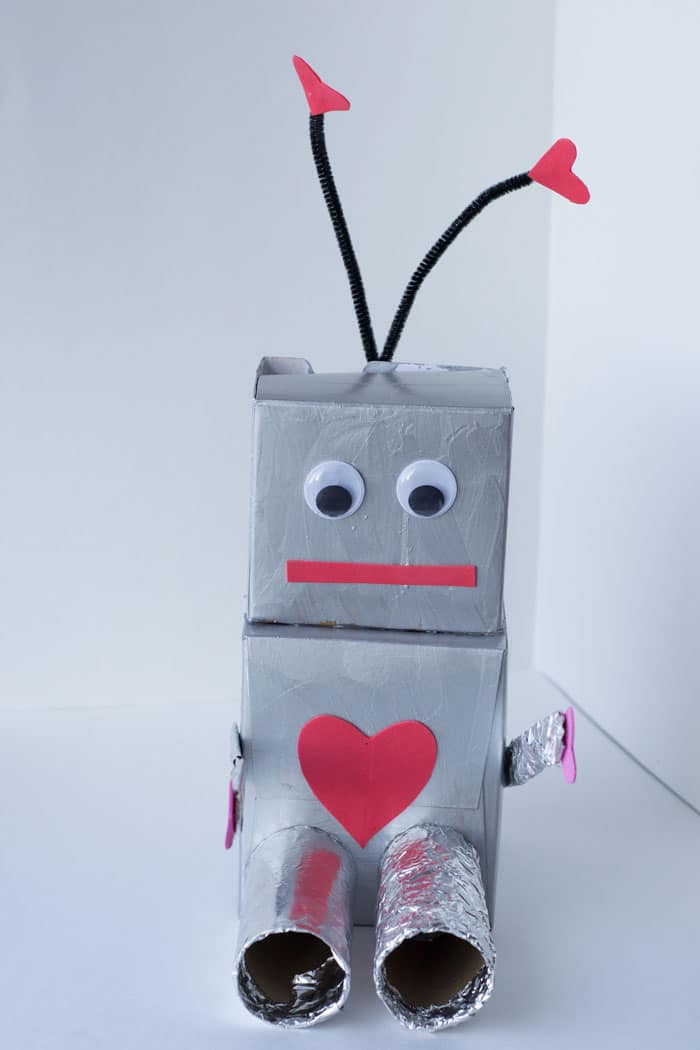 Robot Valentine Box Craft for Preschoolers