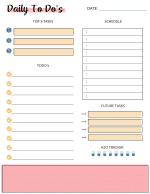 Free Printable Daily To-Do List - Glue Sticks and Gumdrops