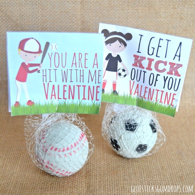Sports Valentines Printables Candy Free Valentine Ideas