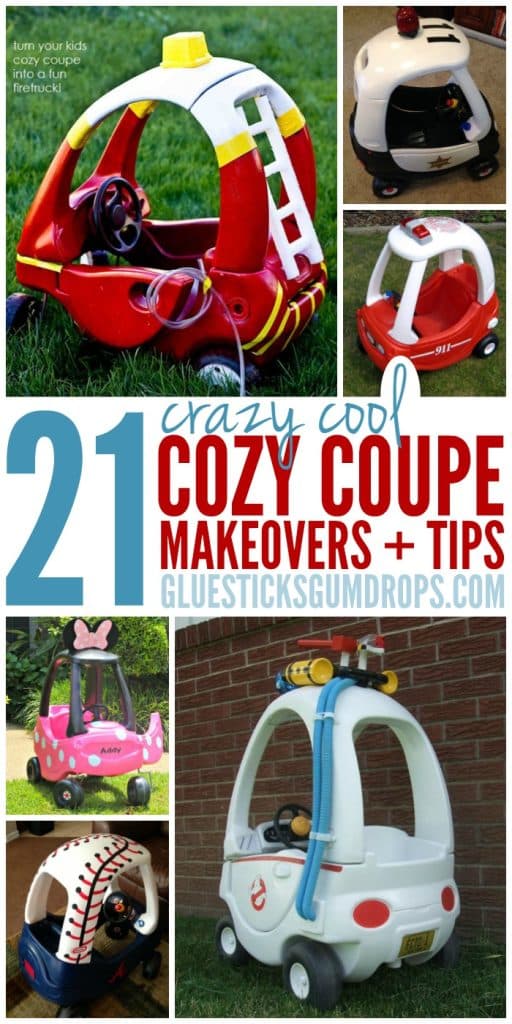 21 Cozy Coupe Hacks to Make Over Your Kid's Ride Glue Sticks and Gumdrops