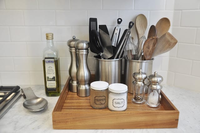 kitchen counter organization