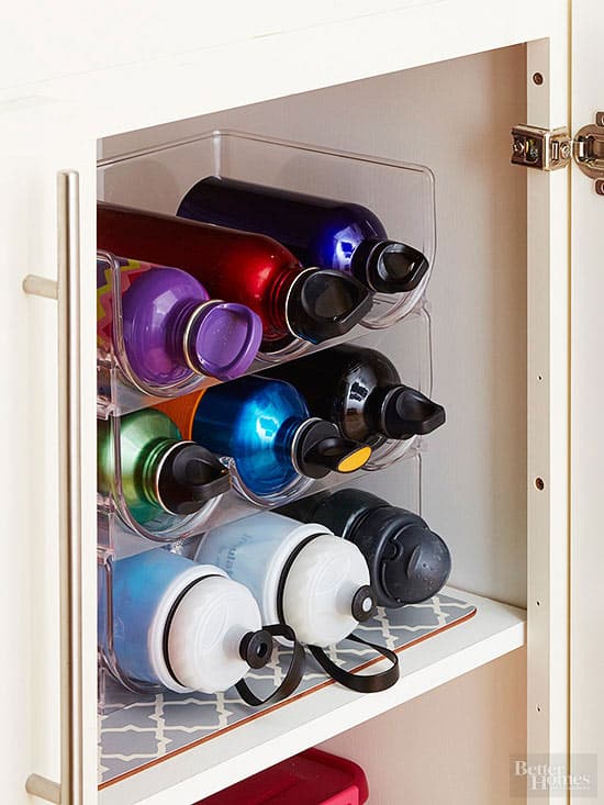 Water Bottle Storage & Organization Ideas