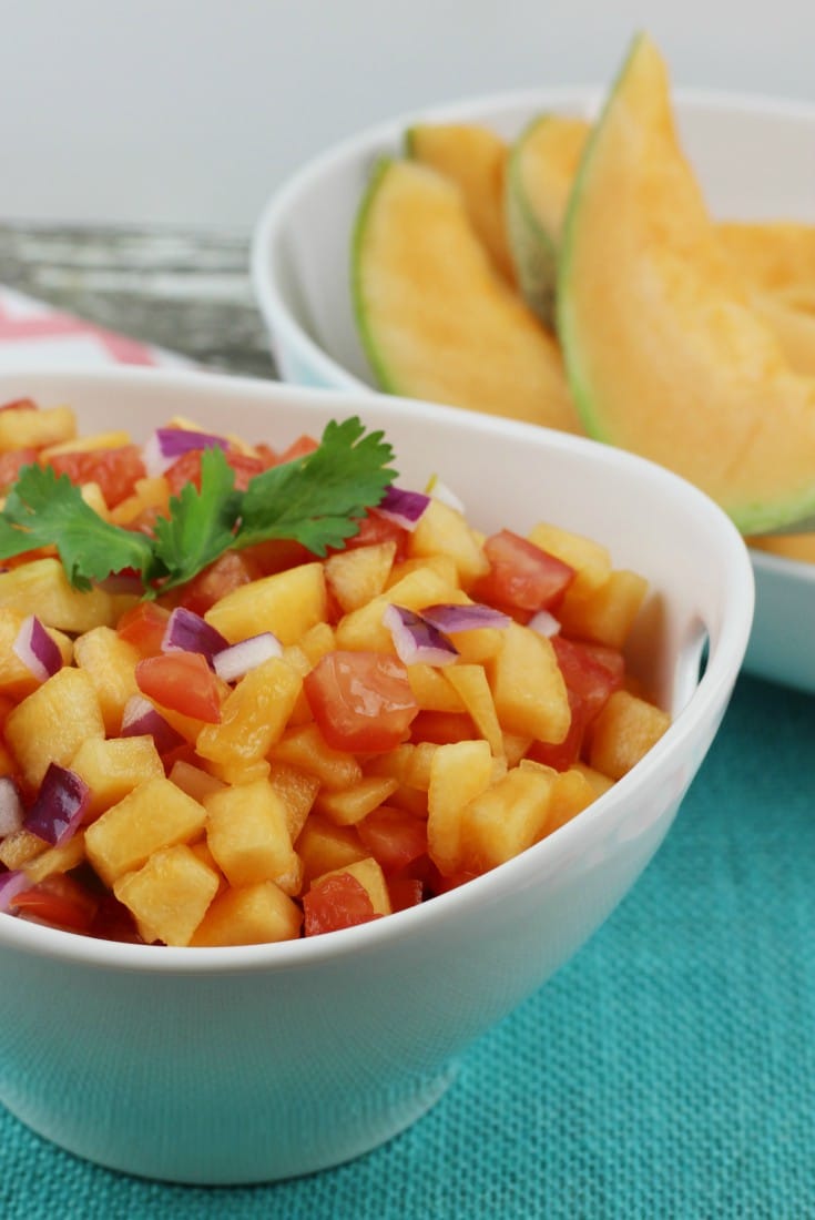 Cantaloupe Lime Salsa Easy Recipe