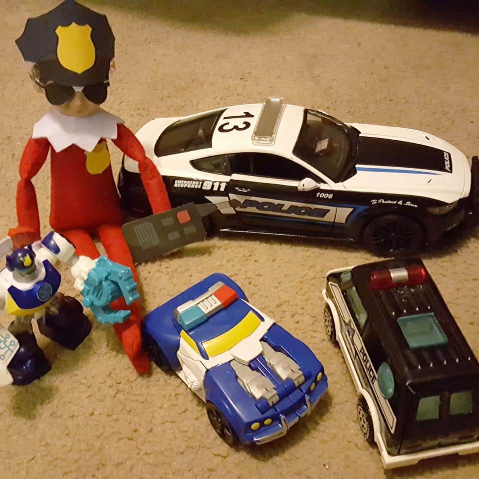 police elf on the shelf