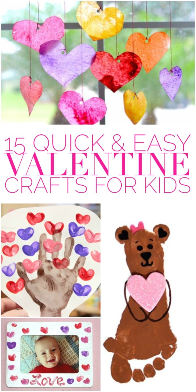 15 Quick & Easy Valentines Day Crafts for Kids