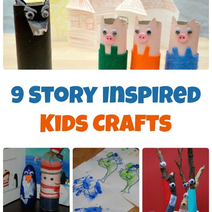 9 Story Inspired Kids Crafts SQUARE