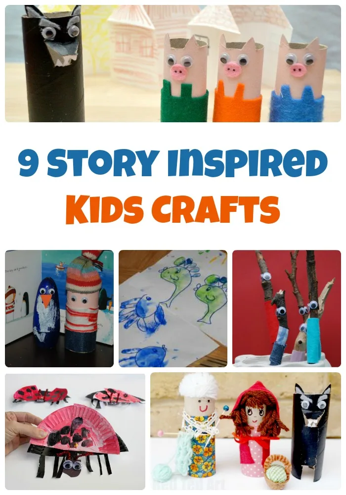 9 Story Inspired Kids Crafts for Creative Storytelling - Glue